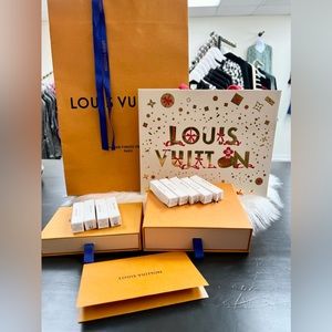 AUTHENTIC Louis Vuitton packaging and 9 perfume samples